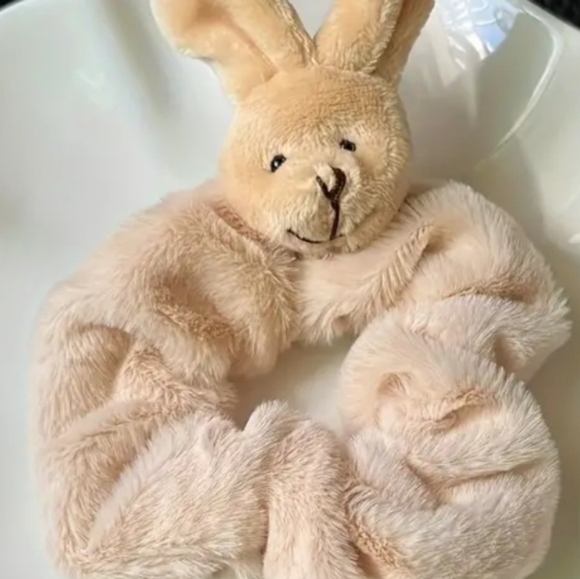 4 Soft Animal Scrunchies New - Picture 4 of 5